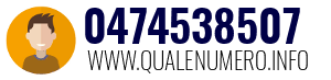 Numero di telefono 0474538507 0474538507