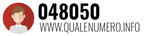 Numero di telefono 048050 048050