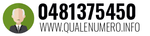 Numero di telefono 0481375450 0481375450