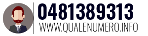 Numero di telefono 0481389313 0481389313