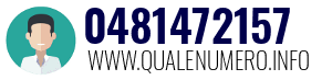 Numero di telefono 0481472157 0481472157