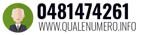Numero di telefono 0481474261 0481474261