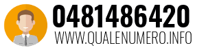 Numero di telefono 0481486420 0481486420