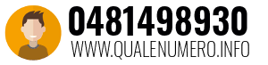 Numero di telefono 0481498930 0481498930