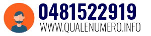 Numero di telefono 0481522919 0481522919