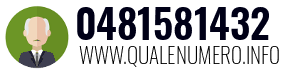 Numero di telefono 0481581432 0481581432