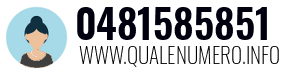Numero di telefono 0481585851 0481585851