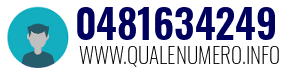 Numero di telefono 0481634249 0481634249