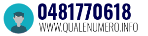 Numero di telefono 0481770618 0481770618