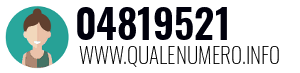Numero di telefono 04819521 04819521