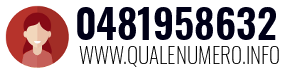 Numero di telefono 0481958632 0481958632