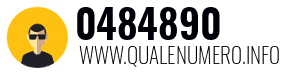 Numero di telefono 0484890 0484890