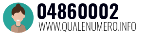 Numero di telefono 04860002 04860002