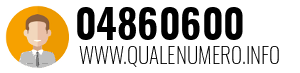 Numero di telefono 04860600 04860600
