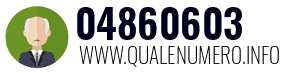 Numero di telefono 04860603 04860603