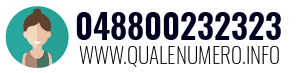 Numero di telefono 048800232323 048800232323