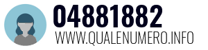 Numero di telefono 04881882 04881882
