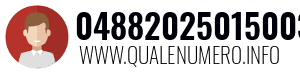 Numero di telefono 04882025015003401 04882025015003401