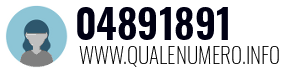 Numero di telefono 04891891 04891891