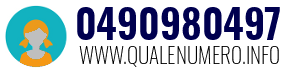 Numero di telefono 0490980497 0490980497