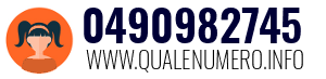 Numero di telefono 0490982745 0490982745