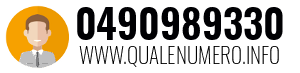Numero di telefono 0490989330 0490989330