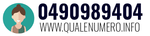 Numero di telefono 0490989404 0490989404