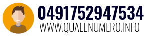 Numero di telefono 0491752947534 0491752947534