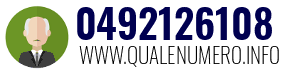 Numero di telefono 0492126108 0492126108
