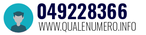 Numero di telefono 049228366 049228366