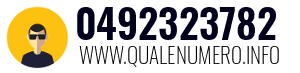 Numero di telefono 0492323782 0492323782