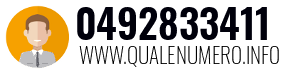 Numero di telefono 0492833411 0492833411