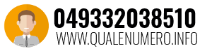Numero di telefono 049332038510 049332038510