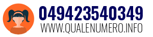 Numero di telefono 049423540349 049423540349
