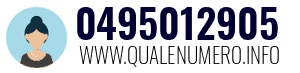 Numero di telefono 0495012905 0495012905