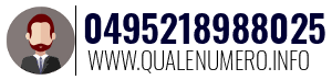 Numero di telefono 0495218988025 0495218988025