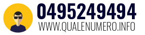 Numero di telefono 0495249494 0495249494