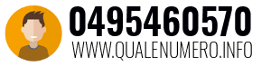 Numero di telefono 0495460570 0495460570