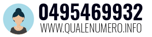 Numero di telefono 0495469932 0495469932