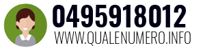 Numero di telefono 0495918012 0495918012