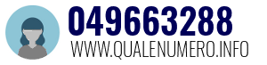 Numero di telefono 049663288 049663288