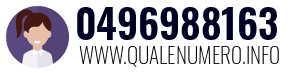 Numero di telefono 0496988163 0496988163