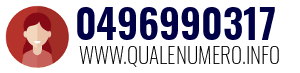 Numero di telefono 0496990317 0496990317