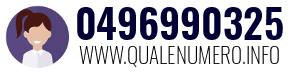 Numero di telefono 0496990325 0496990325
