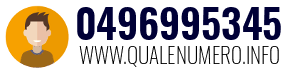 Numero di telefono 0496995345 0496995345