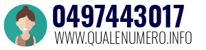 Numero di telefono 0497443017 0497443017