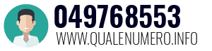 Numero di telefono 049768553 049768553