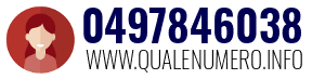 Numero di telefono 0497846038 0497846038