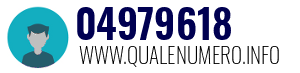 Numero di telefono 04979618 04979618