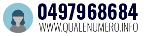 Numero di telefono 0497968684 0497968684